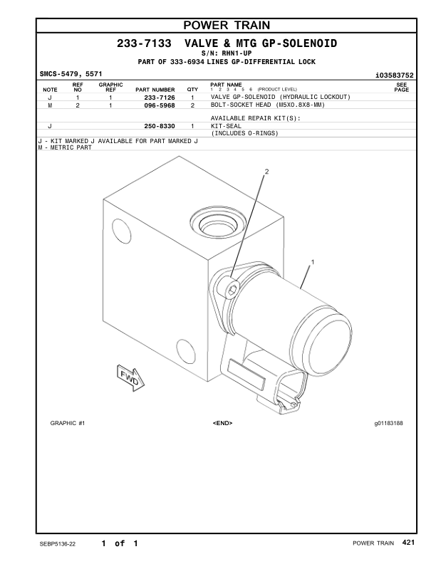 CAT 930K Wheel Loader Parts Manual RHN1-UP - Image 13
