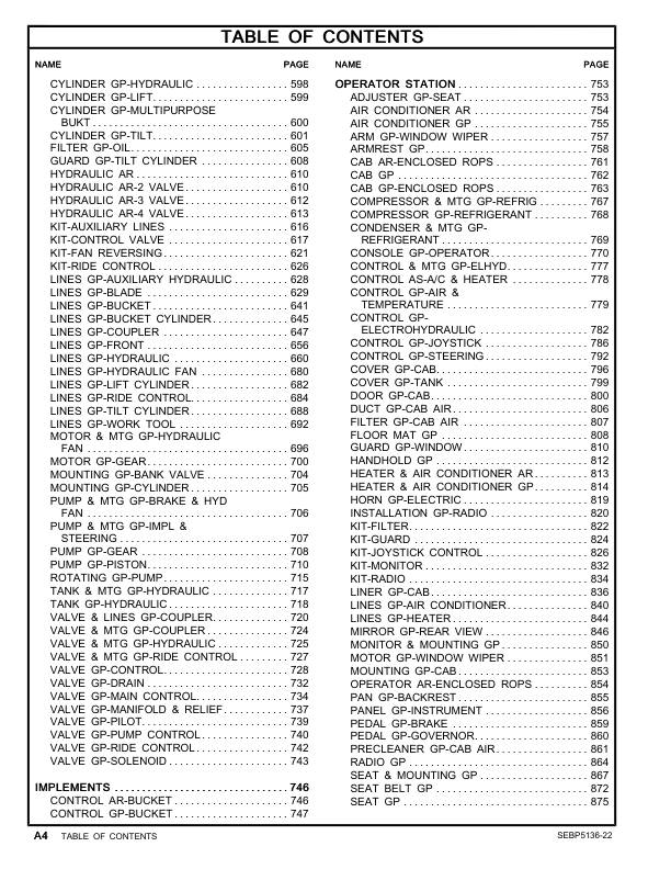 CAT 930K Wheel Loader Parts Manual RHN1-UP - Image 9