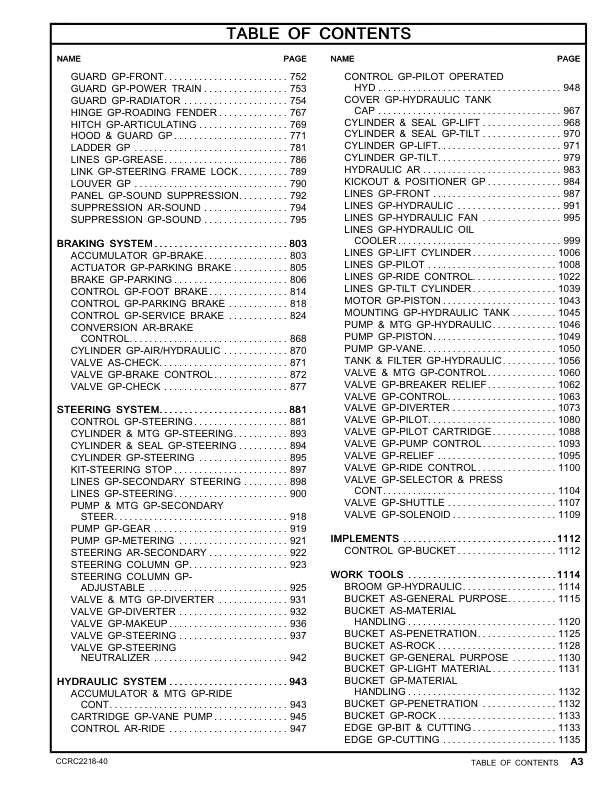 CAT 950F Series II Wheel Loader Parts Manual 8TK1 4TF12112-99999 - Image 8
