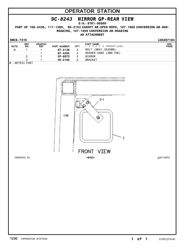 CAT 950F Series II Wheel Loader Parts Manual 8TK1 4TF12112-99999 - Image 11