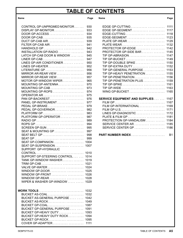 CAT 992K Wheel Loader Parts Catalog Volume II ZMX1-UP - Image 9