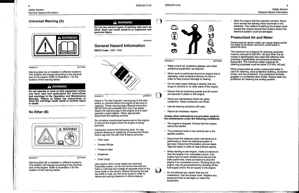 CAT C0.5 C0.7 C1.1 C1.5 C1.6 C2.2 Industrial Engines Operation and Maintenance Manual - Image 9