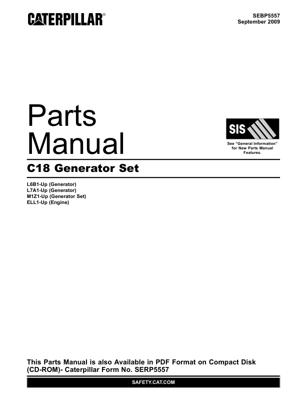 CAT C18 Generator Set Parts Catalog L6B1 L7A1-UP - Image 2