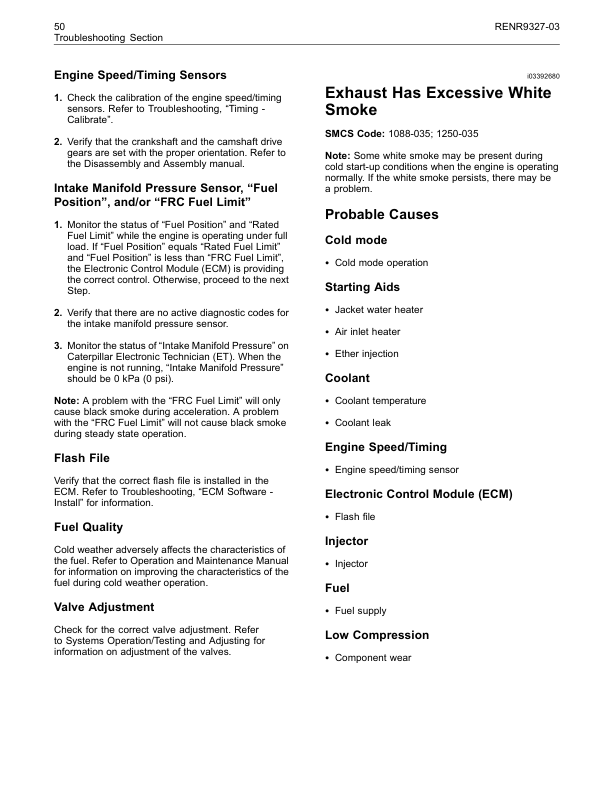 CAT C32 Engine for D11T Track-Type Tractors Troubleshooting RENR9327-03 - Image 17