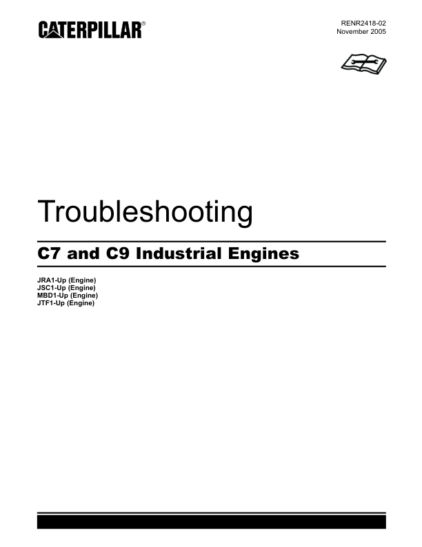 CAT C7 C9 Industrial Engine Troubleshooting RENR2418-02 - Image 2