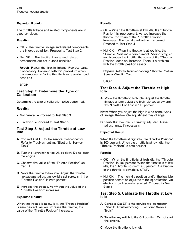 CAT C7 C9 Industrial Engine Troubleshooting RENR2418-02 - Image 10