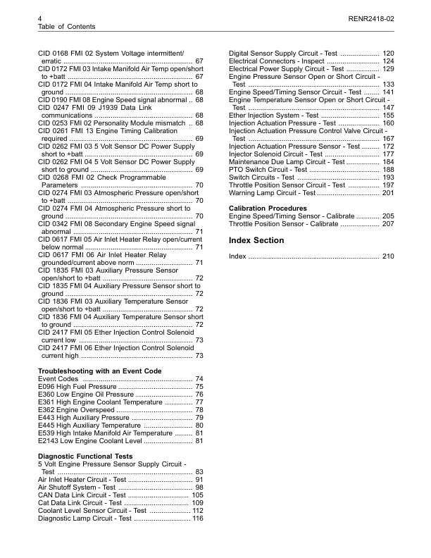 CAT C7 C9 Industrial Engine Troubleshooting RENR2418-02 - Image 5