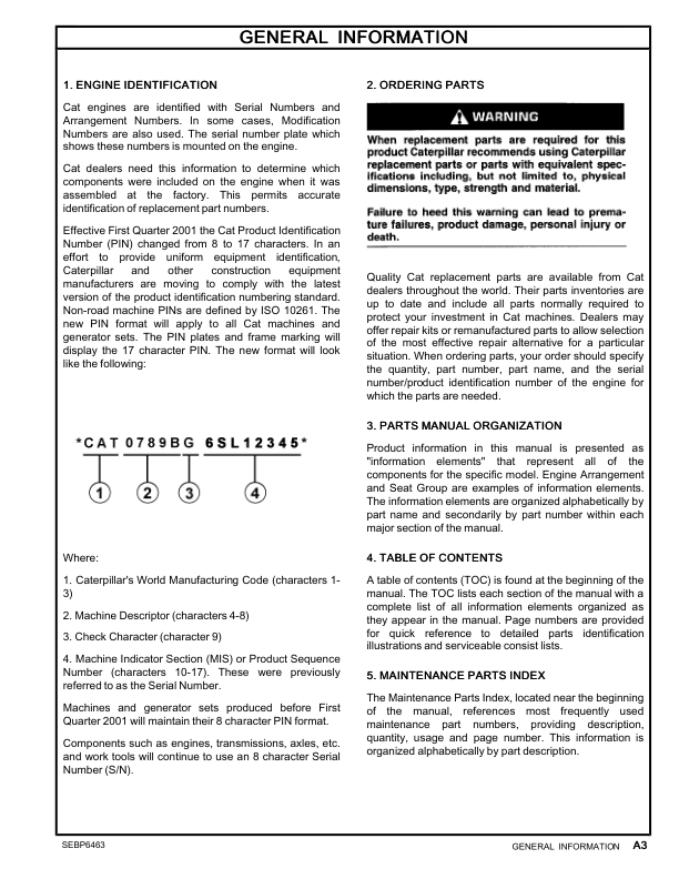 CAT C7.1 Marine Generator Set Parts Catalog SEBP6463 - Image 5
