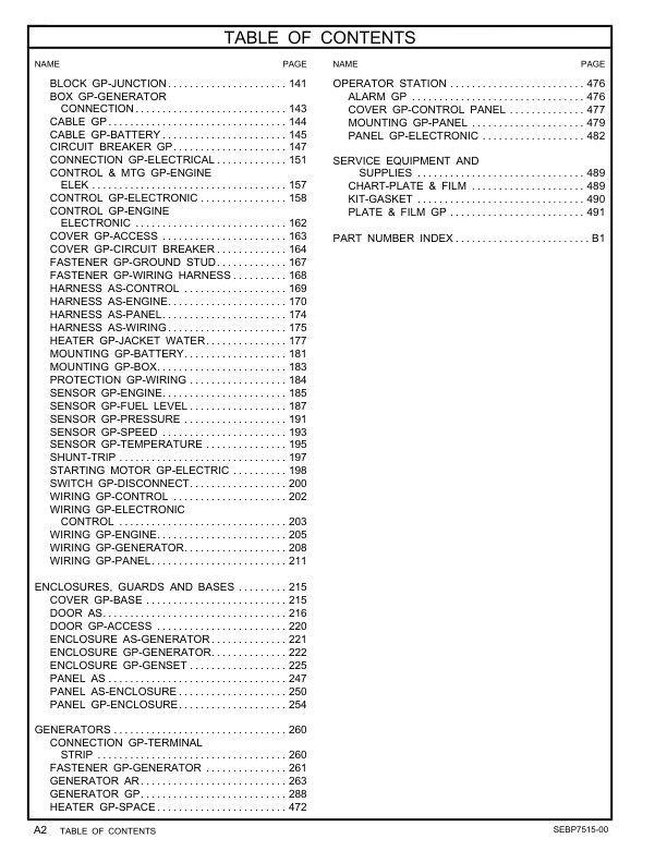 CAT C9 Generator Set Parts CatalogF5A1 F6B1 LX91 S9X1-UP - Image 5