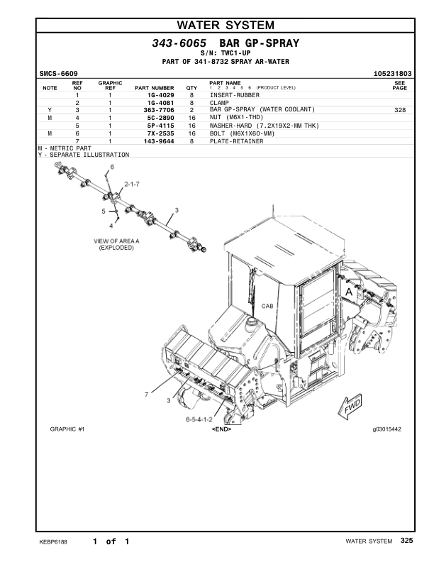 CAT CB44B CB54B Asphalt Compactor Parts Catalog S4P1-UP TWC1-UP - Image 12
