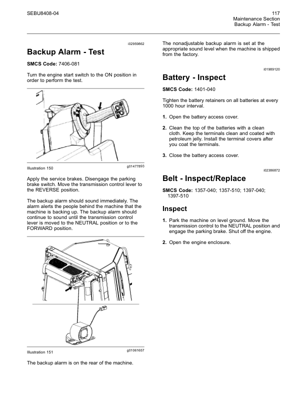 CAT D6N Track Type Tractor Maintenance Intervals Manual - Image 7