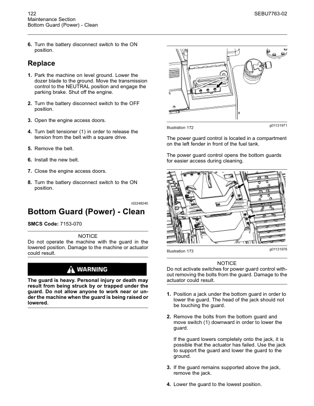 CAT D8T Track Type Tractor Maintenance Intervals Manual - Image 8