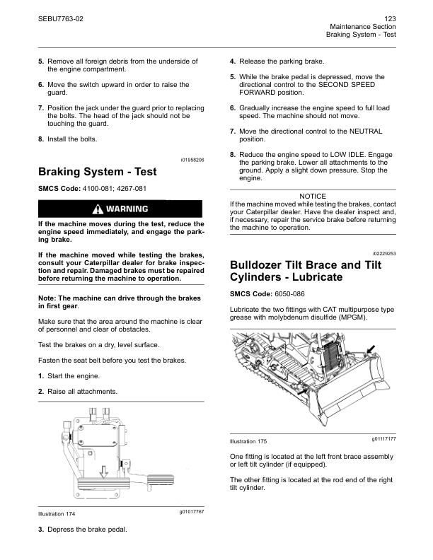 CAT D8T Track Type Tractor Maintenance Intervals Manual - Image 9