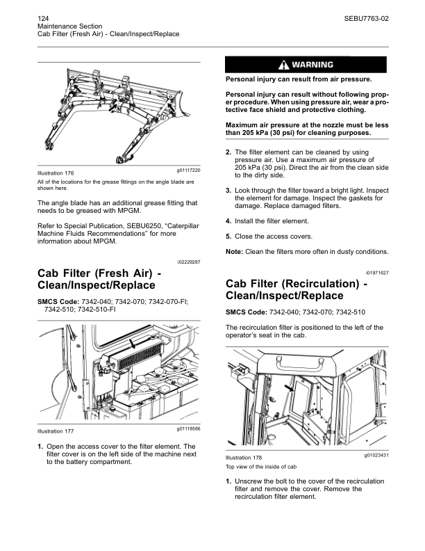 CAT D8T Track Type Tractor Maintenance Intervals Manual - Image 10