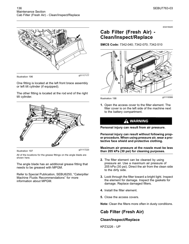 CAT D8T Track Type Tractor Operation and Maintenance Manual J8B1-UP KPZ1-UP - Image 7