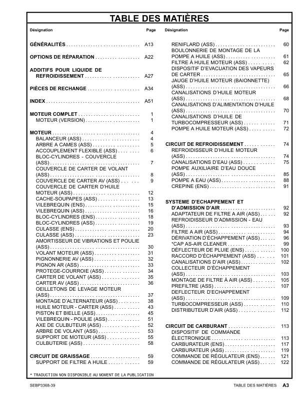 CAT G3408C Natural Gas Engine Parts Catalog BAZ1-UP - Image 3