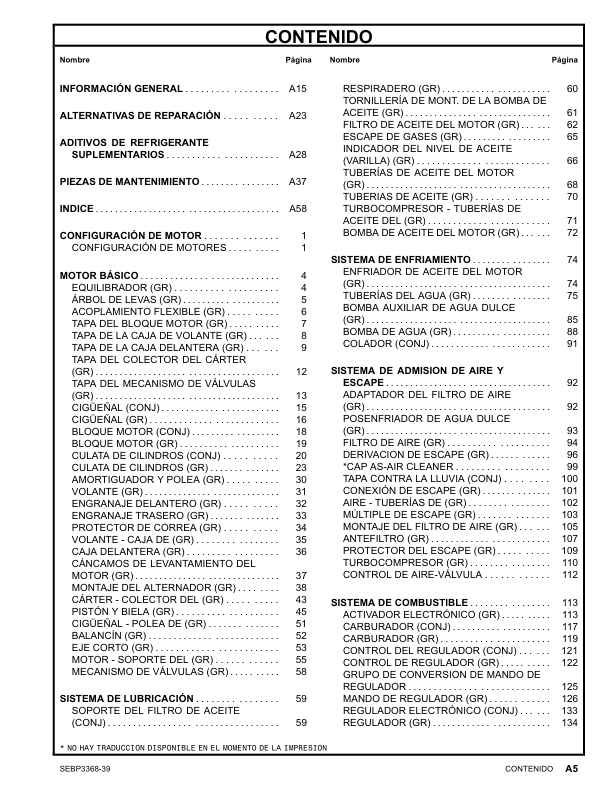 CAT G3408C Natural Gas Engine Parts Catalog BAZ1-UP - Image 5