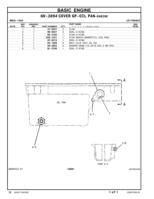 CAT G3408C Natural Gas Engine Parts Catalog BAZ1-UP - Image 12