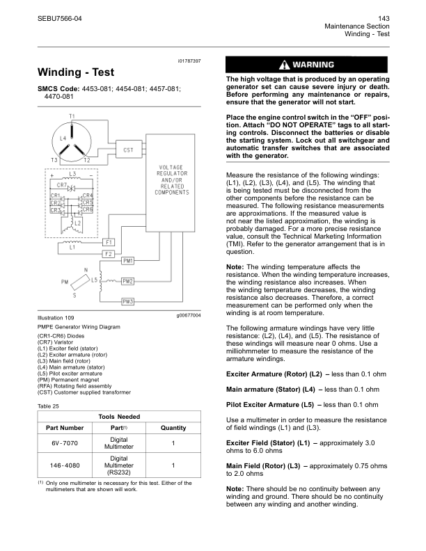 CAT G3516B G3520B Generator Set Operation and Maintenance Manual - Image 16