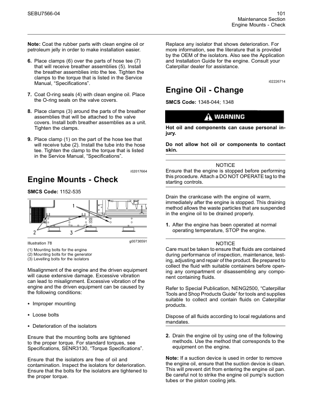 CAT G3516B G3520B Generator Set Operation and Maintenance Manual - Image 13