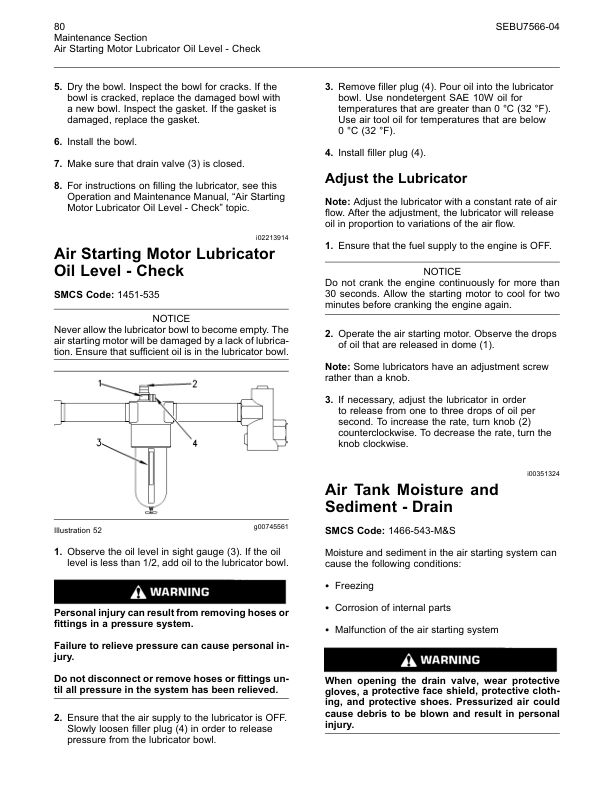 CAT G3516B G3520B Generator Sets Operation and Maintenance Manual SEBU7566-04 - Image 10
