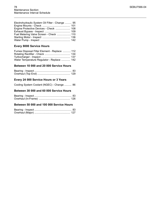 CAT G3516B G3520B Generator Sets Operation and Maintenance Manual SEBU7566-04 - Image 8