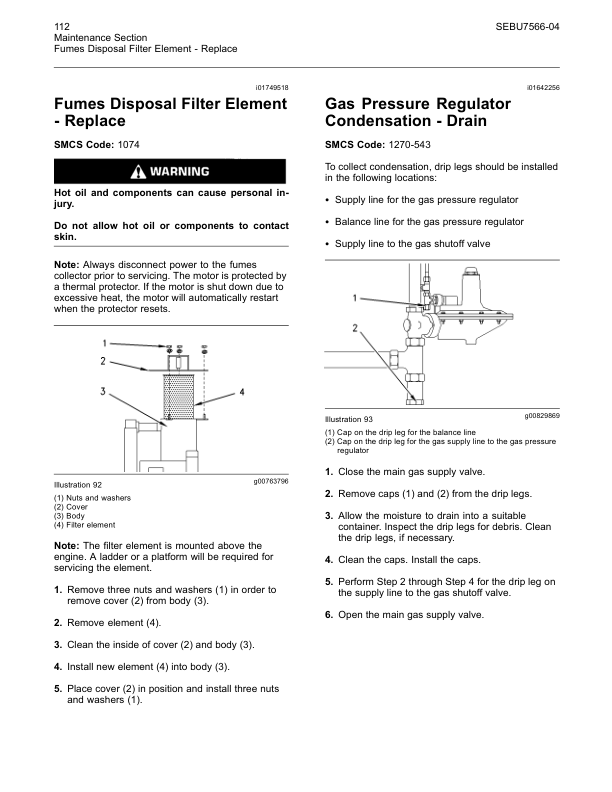 CAT G3516B G3520B Generator Sets Operation and Maintenance Manual SEBU7566-04 - Image 13