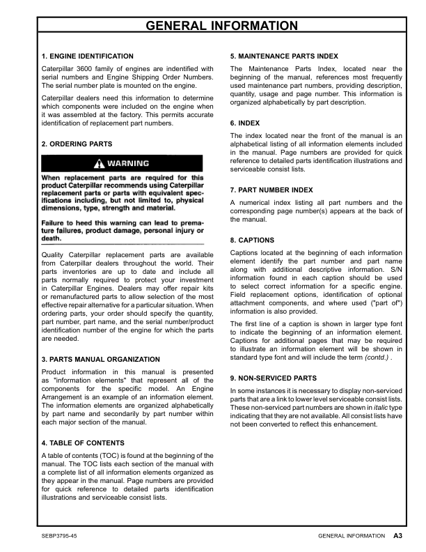 CAT G3616 Engine Parts Catalog BLB1-UP - Image 8