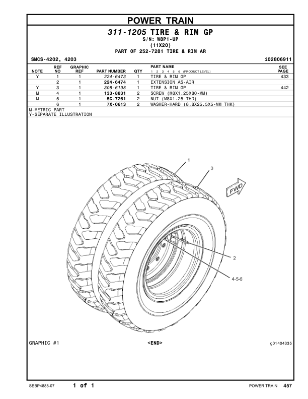 CAT M318D Excavator Parts Catalog Volume I W8P1-UP C6E1-UP - Image 11