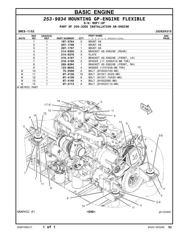 CAT M318D Excavator Parts Catalog Volume I W8P1-UP C6E1-UP - Image 13