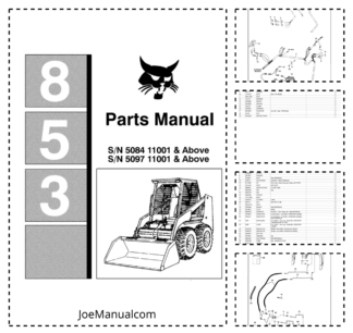 Bobcat 853 Skidsteer Parts Catalog 5084 5097