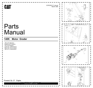 CAT 140K Motor Grader Parts Manual JPA1-UP