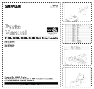 CAT 216B 226B 232B 242B Skid Steer Loader Service Manual BXH1 MJH1 RLL1 SCH1 CSD1