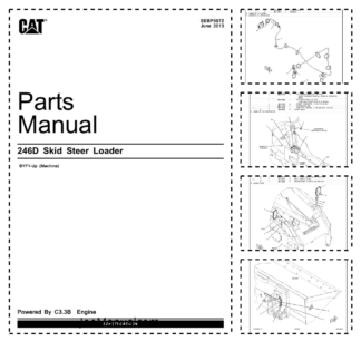 CAT 246D Skid Steer Loader Parts Catalog BYF1-UP