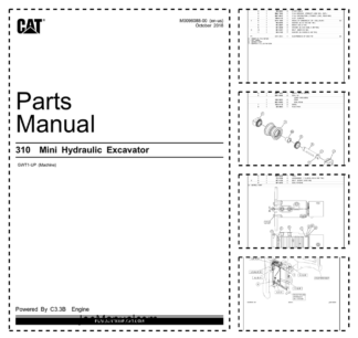 CAT 310 Mini Excavator Parts Catalog GWT1-UP