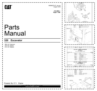 CAT 320 Excavator Parts Catalog Volume I ZBN1-UP