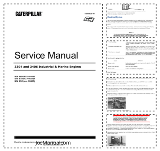 CAT 3304 3406 Industrial and Marine Engines Service Manual