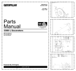 CAT 330D L Excavator Parts Catalog Volume I B6H1 JLP1-UP