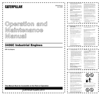 CAT 3406C Industrial Engine Operation and Maintenance Manual
