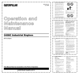 CAT 3406C Industrial Engines Operation and Maintenance Manual 3ER1-UP
