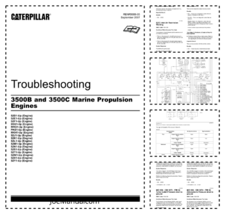 CAT 3500B 3500C Marine Propulsion Engines Troubleshooting RENR5009-05