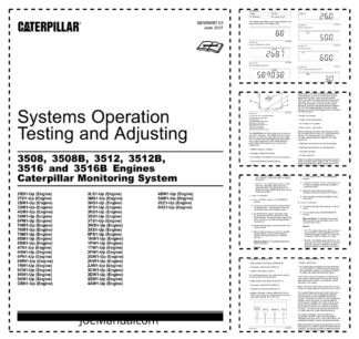 CAT 3508 3508B 3512 3512B 3516 3516B Engines Systems Operation Testing and Adjusting SENR6587-03