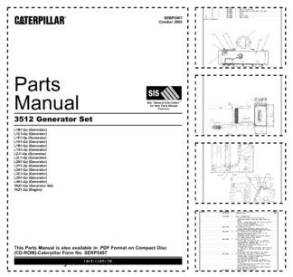 CAT 3512 Generator Set Parts Catalog SEBP5407