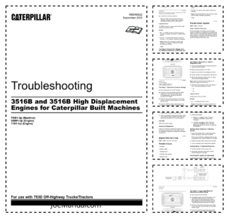 CAT 3516B Engines Troubleshooting Manual RENR5622