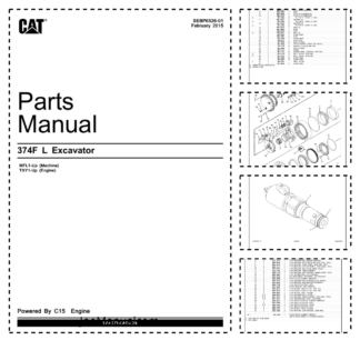 CAT 374F L Excavator Parts Catalog MFL1-UP
