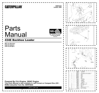 CAT 434E Backhoe Loader Parts Catalog SEF1-UP