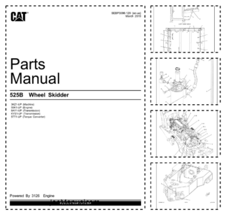 CAT 525B Wheel Skidder Parts Manual 3KZ1-UP