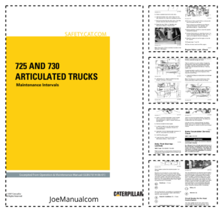 CAT 725 730 Articulated Truck Maintenance Intervals Manual