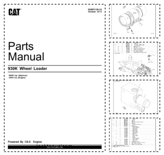 CAT 930K Wheel Loader Parts Manual RHN1-UP
