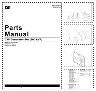 CAT C15 Generator Set 500 kVA Parts Catalog SNW00101-UP